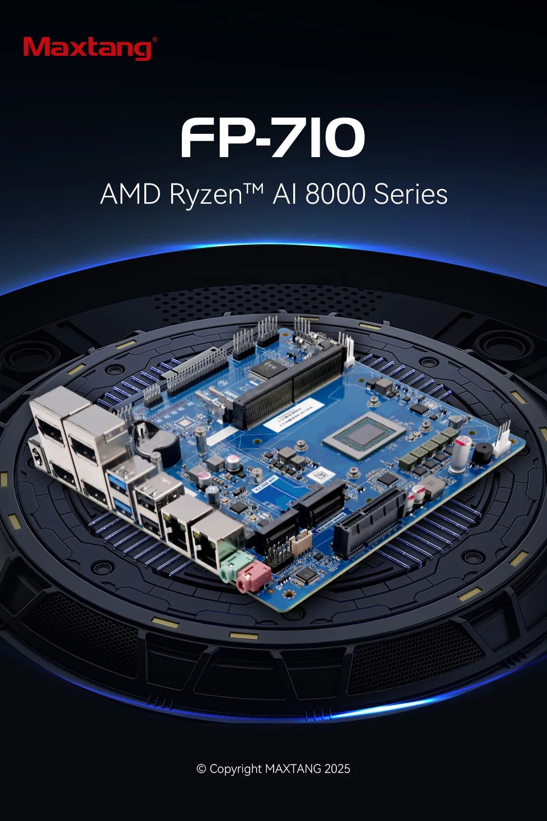 新品推荐 | Maxtang FP-710 Mini ITX主板：AMD Ryzen? AI加持，四屏4K输出，解锁高效生产力